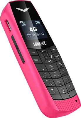 Image de Avizar, mini-téléphone portable 4G LTE ultra-compact, autonomie de 5 heures, fuchsia