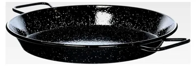 Produktbild von Valencianische Paella-Pfanne aus emailliertem Eisen, 32 cm, Schwarz