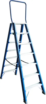 Produktbild von ASC Premium- Stufenstehleiter DT-7 2x7 Stufen mit 3,77m Arbeitshöhe