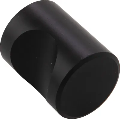 Produktbild von Knopf Alasco ø 20 mm, Tiefe 24 mm, Aluminium schwarz matt