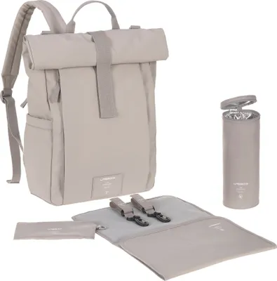Produktbild von LÄSSIG GRE Rolltop Up Wickeltasche/Rucksack Rucksack taupe
