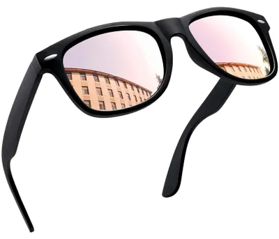 Produktbild von Joopin Polarisierte Sonnenbrille Herren Verspiegelt Rosa Damen UV400