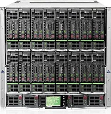 Produktbild von HPE BLc7000, Rack, Server, Schwarz, Grau, 6U, 2400 W, 10 - 35 °C