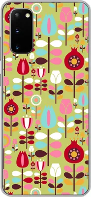 Produktbild von MuchoWow® Handyhülle Schutzhülle Hülle für Telefoonhoesje Samsung Galaxy S20 Muster - Blumen - Farben Silikon Softcase Handy Hülle - Bild