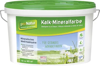 Produktbild von Pronatur Kalk-Mineralfarbe 10 L weiß