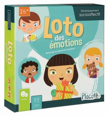 Obrázok produktu pre Hrací podložka "Loto emócií", vzdelávacia hra pre deti od 1 do 4 rokov – PLA18