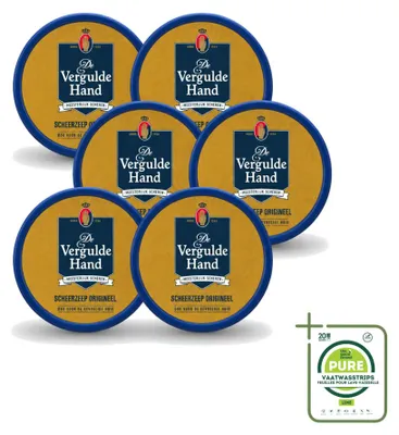 Immagine prodotto di 6 saponette originali De Vergulde Hand - 75 g - confezione grande - 6 pezzi