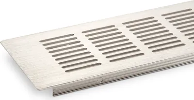 Produktbild von Lüftungsgitter Edelstahloptik 500 x 80 mm Lochblech Lochgitter Stegblech