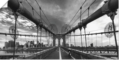 Produktbild von ARTland Poster Brooklyn Bridge New York III Größe: 150x75 cm