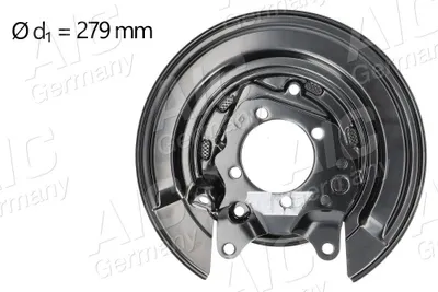 Produktbild von AIC Spritzblech Bremsscheibe für TOYOTA COROLLA (ZZE12, NDE12, ZDE12) Hinten Links 74729 Ankerblech