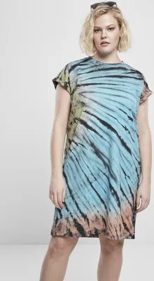 Zdjęcie produktu dla Sukienka damska Urban Classics Ladies Tie Dye Dress, czarna – XS
