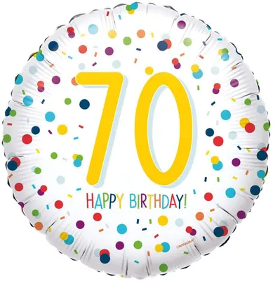 Produktbild von Amscan Confetti Birthday 70 0 0 STK