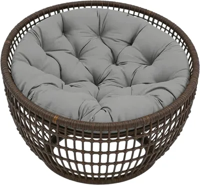 Produktbild von Sonstiges Kissen Hängekorb-Stuhlkissen 60 x 60 cm, Hängekorb-Stuhl, Sitzkissen im Freien, rund für Hängekorb, Hängesessel, Baumwoll-Hängeschau