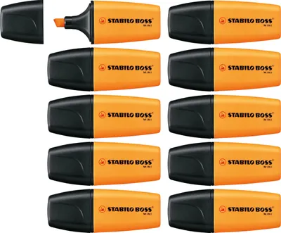 Produktbild von Textmarker - STABILO BOSS MINI - 10er Pack - orange