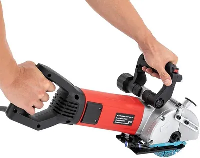 Immagine prodotto di Fresatrice per scanalature in muratura, 2700W, fresatrice per muri, 5000 giri/min, fresatrice per scanalature con una profondità di 42 mm e una larghezza di 40 mm, macchina elettrica per scanalature, dimensioni 57 * 19 * 17 cm
