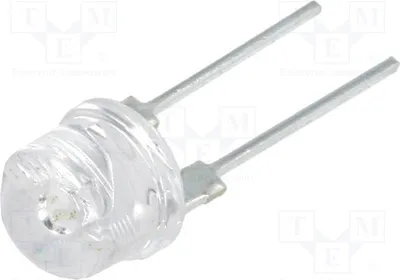 Produktbild von 1x LED 8mm  grün 28÷35lm OSG58387E1U LED Dioden THT 8mm 140° Rastermaß: 5,16mm