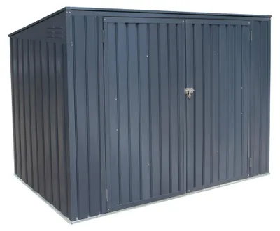 Obrázek produktu pro Kovový box na odpadky Westmann Box na vybavení 73 Tmavě šedý 100x235x131 cm