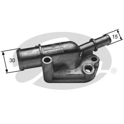 Produktbild von GATES Thermostat Kühlmittel 87°C für FIAT PUNTO (176) PUNTO Cabriolet (176C) PALIO Weekend (178DX) Siena (178, 172) PALIO (178BX)