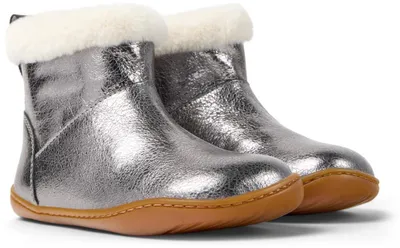 Image de Camper, petites bottines argentées, taille EU 25. Bottines pour enfant, argentées, taille EU 25