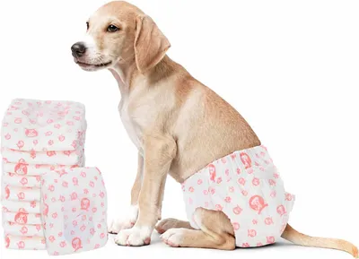 Produktbild von Wegwerf-Hundewindel für Hündinnen 30 pcs Weiß M