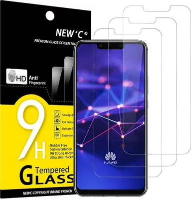 Produktbild von Panzer Schutz Glas Huawei Mate 20 lite, Honor Play 9H 3er Set
