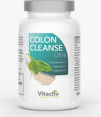 Produktbild von COLON CLEANSE Ultra, mit 7 natürlichen Nährstoffen und Ballaststoffen, zur Normalisierung der Verdauung - Nahrungsergänzungsmittel