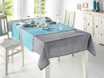 Produktbild von Tafeldecke "Melange" in grau, 135x240 cm, Tischdecke