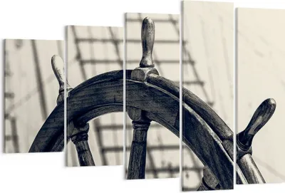 Produktbild von Bild auf Leinwand - Leinwandbild - Rad Boot Schiff Reise - 150x100cm - Wand Bild - Wanddeko - Leinwanddruck - Bilder - Kunstdruck - Wanddekoration - Leinwand bilder - Wandkunst - EG150x100-2892