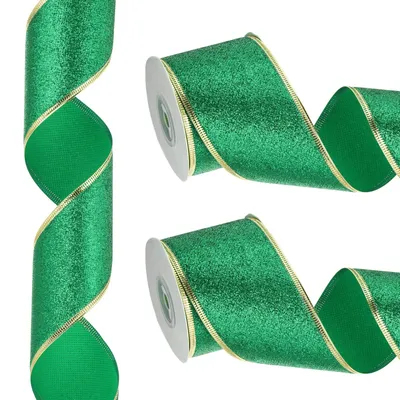 Productafbeelding van Metallic Kerstribbon 20m voor Cadeauverpakking en Decoratie