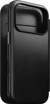 Produktbild von Nomad Modern Leather Folio iPhone 17 Pro Black Horween
