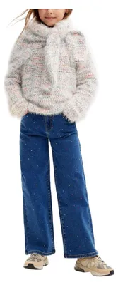 Produktbild von Desigual Mädchen Girl Flat Knit Pullover Sweatshirt, Weiß, 12 Jahre EU