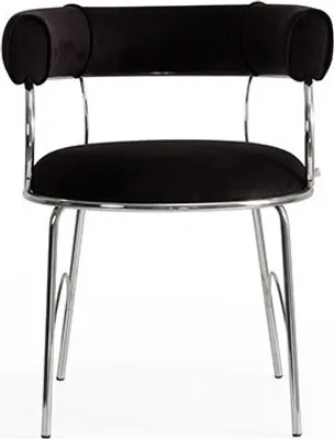 Immagine prodotto di Sgabello da bar nero di design Sedie con struttura in metallo per la sala da pranzo