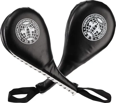 Produktbild von 2 Pack Taekwondo Kick Pads, Langlebige Striking Pad Ziel TKD Karate Martial Arts Strike Ziele Kickboxing Training, Schwarz