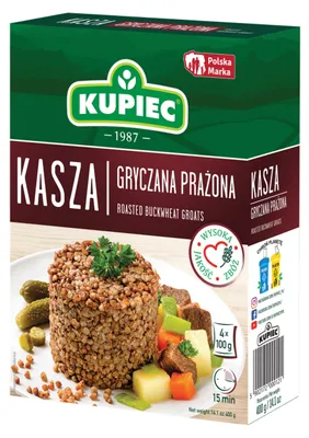 Zdjęcie produktu dla KUPIEC Kasza gryczana prażona 4x100 g