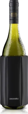 Obrázok produktu pre Arendo chladič na víno a šampanské, chladič na fľaše, chladiaci obal, obal, flexibilný od 7,5 do 10 cm Ø fľaše, ideálny na cesty, udrží chlad až 2 hodiny, vodoodpudivý