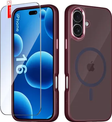 Obrázok produktu pre Puzdro iPhone 16 pre MagSafe MATT Magnetic PREMIUM + 9H sklo
