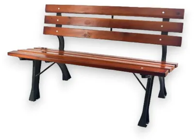Immagine prodotto di Panchina in ghisa con doghe in legno Hyde Park 122x60xH72 cm
