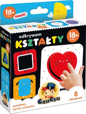 Zdjęcie produktu dla EduKreator - Kształtowy Sorter Malucha - rozwijaj wyobraźnię i zdolności manualne!