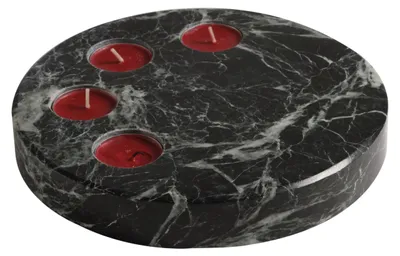 Immagine prodotto di Candeliere rotondo in marmo per decorazioni natalizie