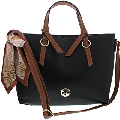 Produktbild von Rieker Damen Handtasche Shopper Schulterriemen H1507, Farbe:Schwarz