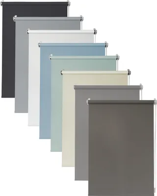 Produktbild von Deco4Me Seitenzugrollo ohne Bohren - 80 x 220cm, Braun (Blackout) - blickdichte Rollos für Fenster - Innenrollo zum Klemmen - Stoffbreite - 76 cm