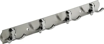 Produktbild von Hettich Garderobenleiste 4 Haken 38,0 x 3,8 x 3,3 cm silber