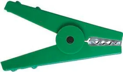 Immagine prodotto di Kerbl Krokodilklemme grün, Edelstahl-Anschlüsse, isolierter Griff, Weidezaun
