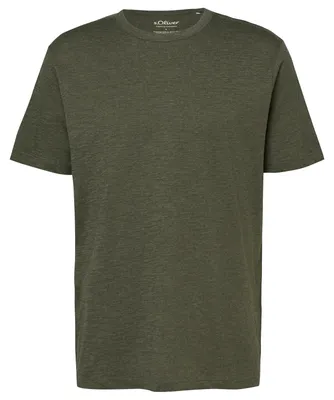 Produktbild von s.Oliver Übergrößen Basic-T-Shirt oliv melange