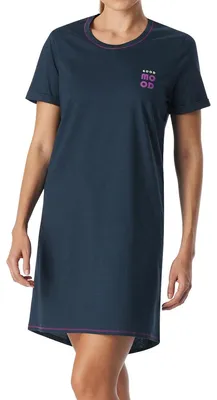 Produktbild von Schiesser Casual Essentials Nachthemd Bequemer Schnitt, Weiche Single-Jersey Qualität, Aus 100% Baumwolle