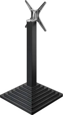 Produktbild von PYRAMIDE | Bistro Stehtischgestell | Schwarz | B:T 45 x 45 cm | Säule: 8 x 109 cm | Klappbar | Gastro Stehtischgestell, Stehtischgestell klappbar