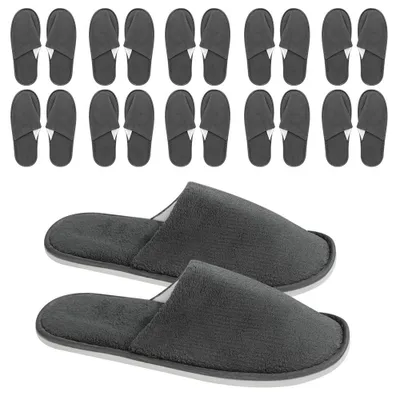 Productafbeelding van 12 Paar Wegwerp Gastenpantoffels voor Spa en Sauna
