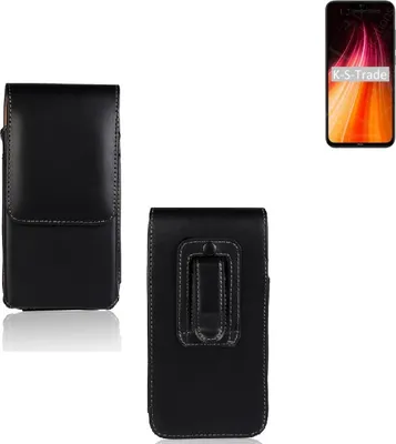 Produktbild von K-S-Trade Gürteltasche für Xiaomi Redmi Note 8T Schutz Hülle Handy Hülle mit Magnetverschluss Holster in schwarz