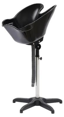Produktbild von Haarwaschbecken, höhenverstellbar, ergonomisches Design, schwarz