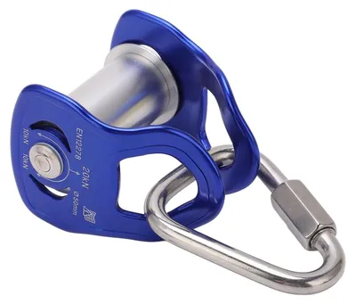 Image de Poulie en aluminium pour slackline, idéale pour les sports de plein air - Sécurisée et durable